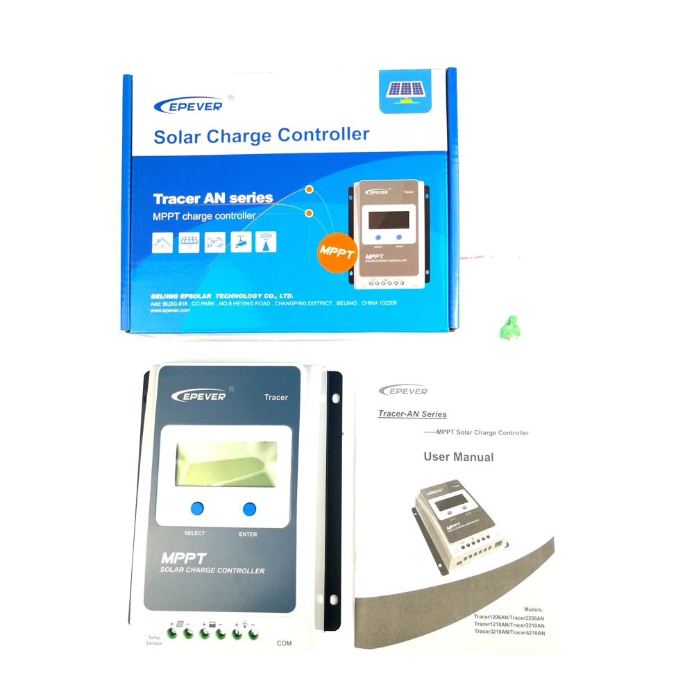 EPever 40A MPPT LCD контроллер солнечного заряда ПК связь 12В 24В Солнечная Панель зарядное