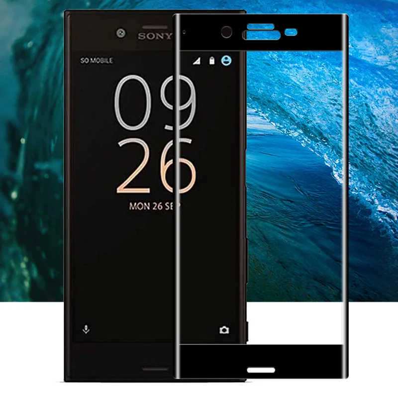 9H 3D закаленное стекло LCD изогнутая полноэкранная Защитная крышка для Sony Xperia X Compact
