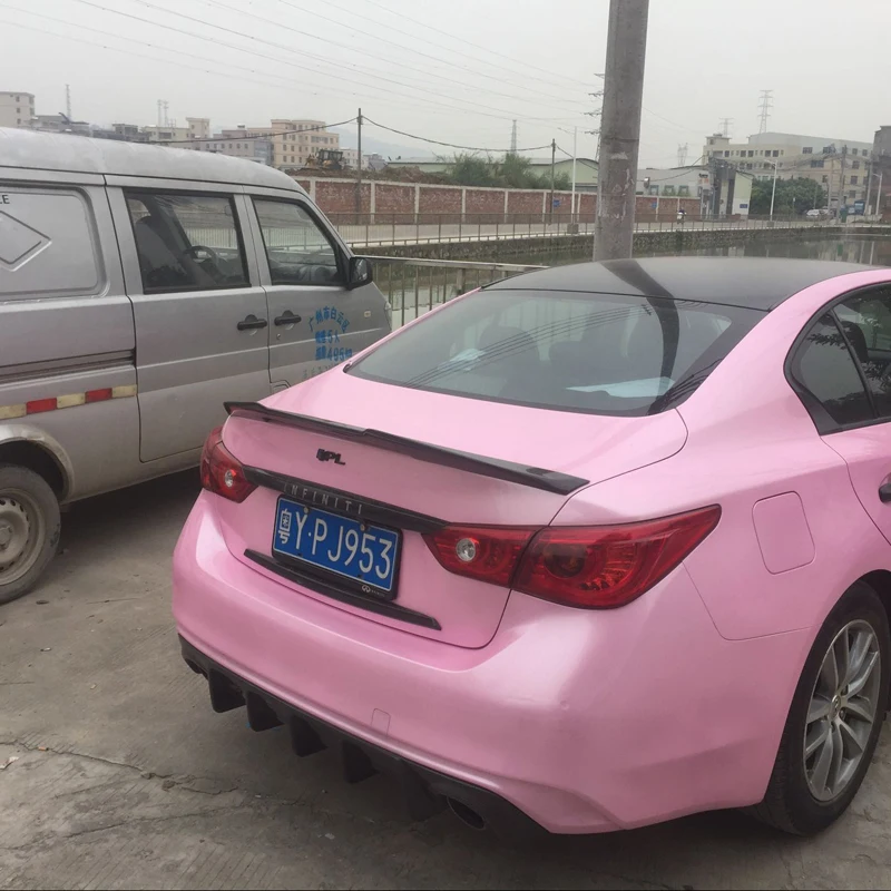 Спойлер PSM Style из углеродного волокна задний багажник крыло подходит для Infiniti Q50