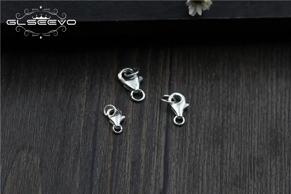 10 шт. стерлингового серебра 925 пробы DIY браслет пряжки для ожерелья пружинная
