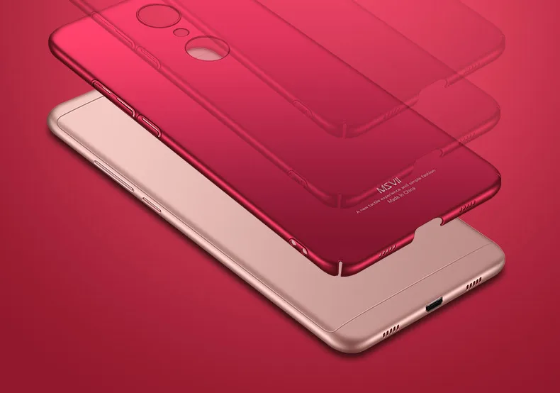 Xiaomi Redmi 5 plus чехол msvii Роскошный ультра тонкий ПК жесткая задняя крышка для телефона для xiomi Redmi 5 Чехол Redmi5 5A Чехлы глобальной версии