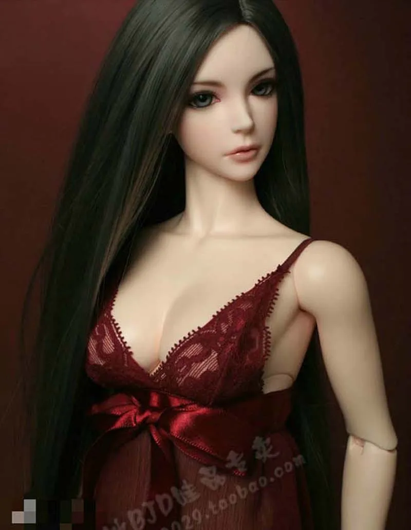 1/3 1/4 1/6 Bjd SD кукольный парик высокотемпературный провод красивые черные цвета