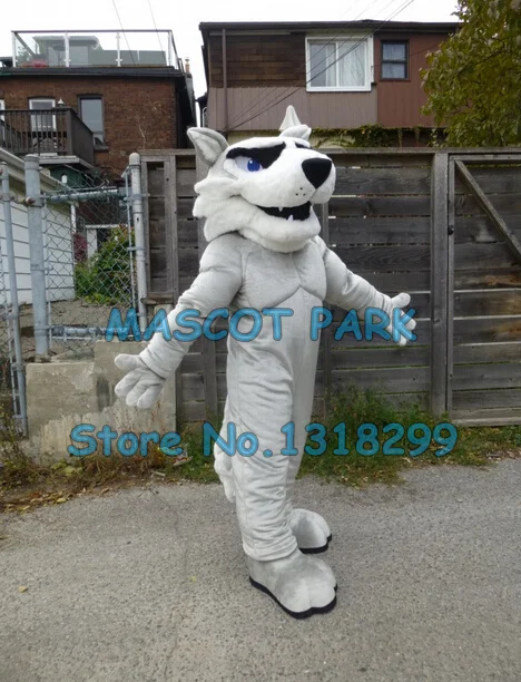 

mascot light grey husky mascot costume adult size customizable huskie theme animal mascotte fancy dress carnival costumes