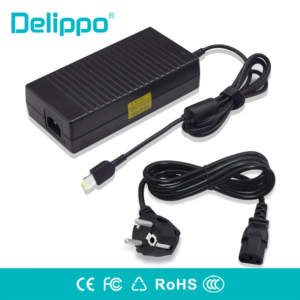 

Delippo 20V 8.5A 170W Ac adapter charger for Lenovo ThinkPad P50 P70 T440p T540 T540p W540 W541 ADP-170CB B ADL170NLC3A Square
