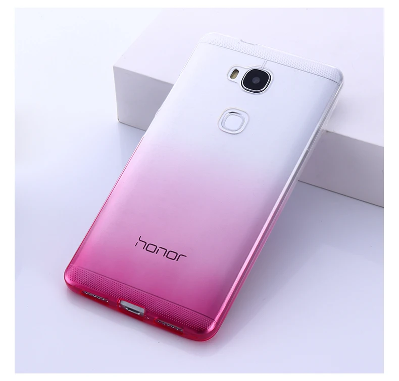 Мягкий силиконовый чехол с градиентом для Huawei GT3 /Huawei Honor 5C/Huawei 7 Lite 5 2&quot | Мобильные