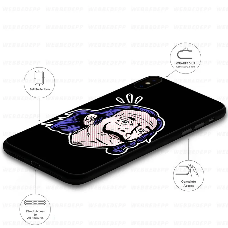 WEBBEDEPP Alvador Dali мягкий чехол для Samsung Galaxy S10 S10e S9 S8 Plus S7 S6 Edge &amp J6 2018 Note 10 9 8 |