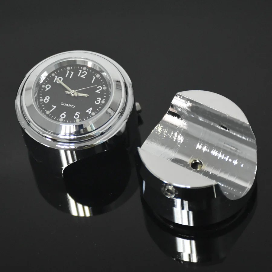 

Waterproof 7/8" Chrome Motorcycle Handlebar Mount Quartz Clock Watch for Harley for Yamaha for Suzuki for Kawasaki