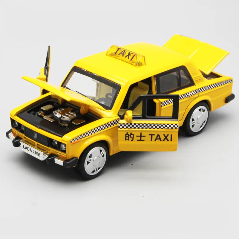 6 Горячая Распродажа, ретро русский автомобиль Лада, высокая имитация 1:32, модель Лада из сплава, 4 открытые двери, русские автомобильные игрушки - Цвет: 6
