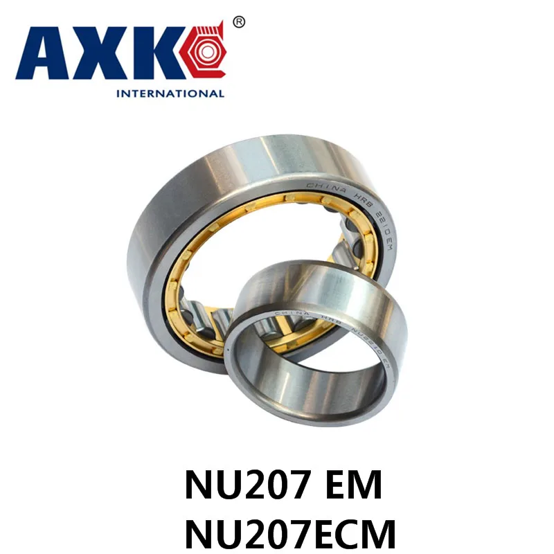 

Axk Gcr15 Nu207 Em Or Nu207ecm (35x72x17mm)brass Cage Cylindrical Roller Bearings Abec-1