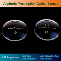 1 56 digital free form progressive aspheric optical eyeglasses prescription lenses