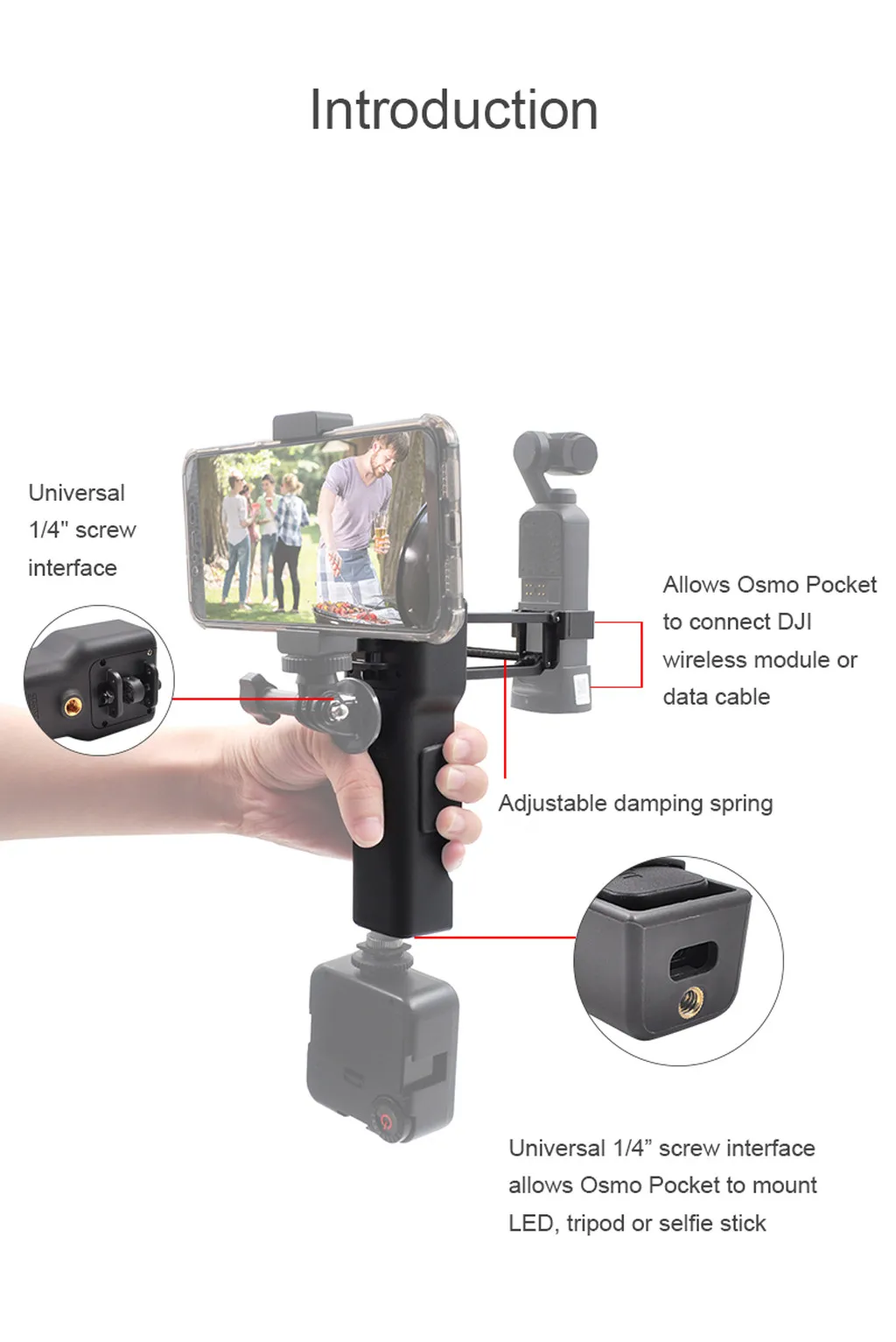 Для Dji Osmo Карманный ручной карданный стабилизатор аксессуары Z Axis Ручной
