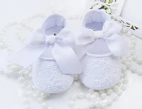 baby girls shoes white with bowtie infant shoes prewalkers little girls crib shoes nonslip christenning wedding spring summer