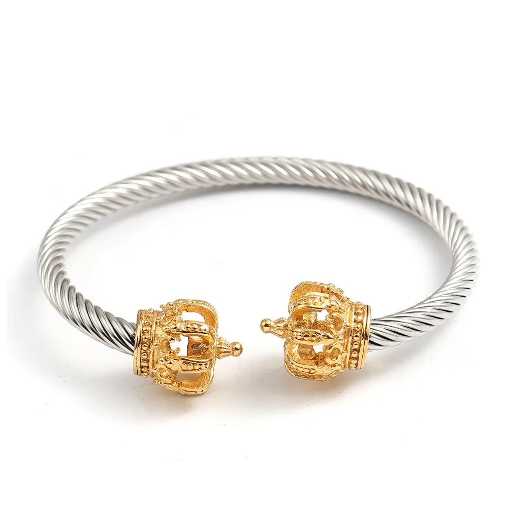 DoreenBeads модный браслет из нержавеющей стали Открытый на запястье браслеты золото