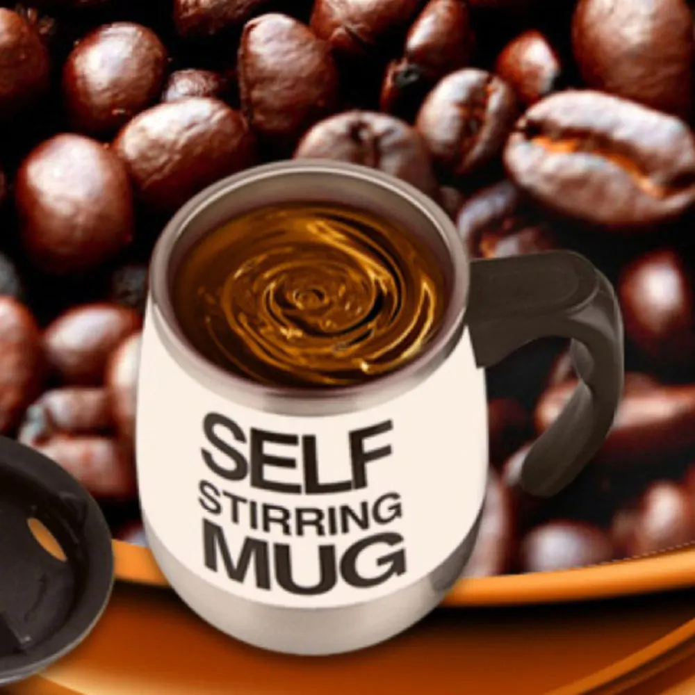 

Automatic Plain Mixing Coffee Mug Self Stirring Tea Cup Fasionable Gift for Friends 400ml SL008