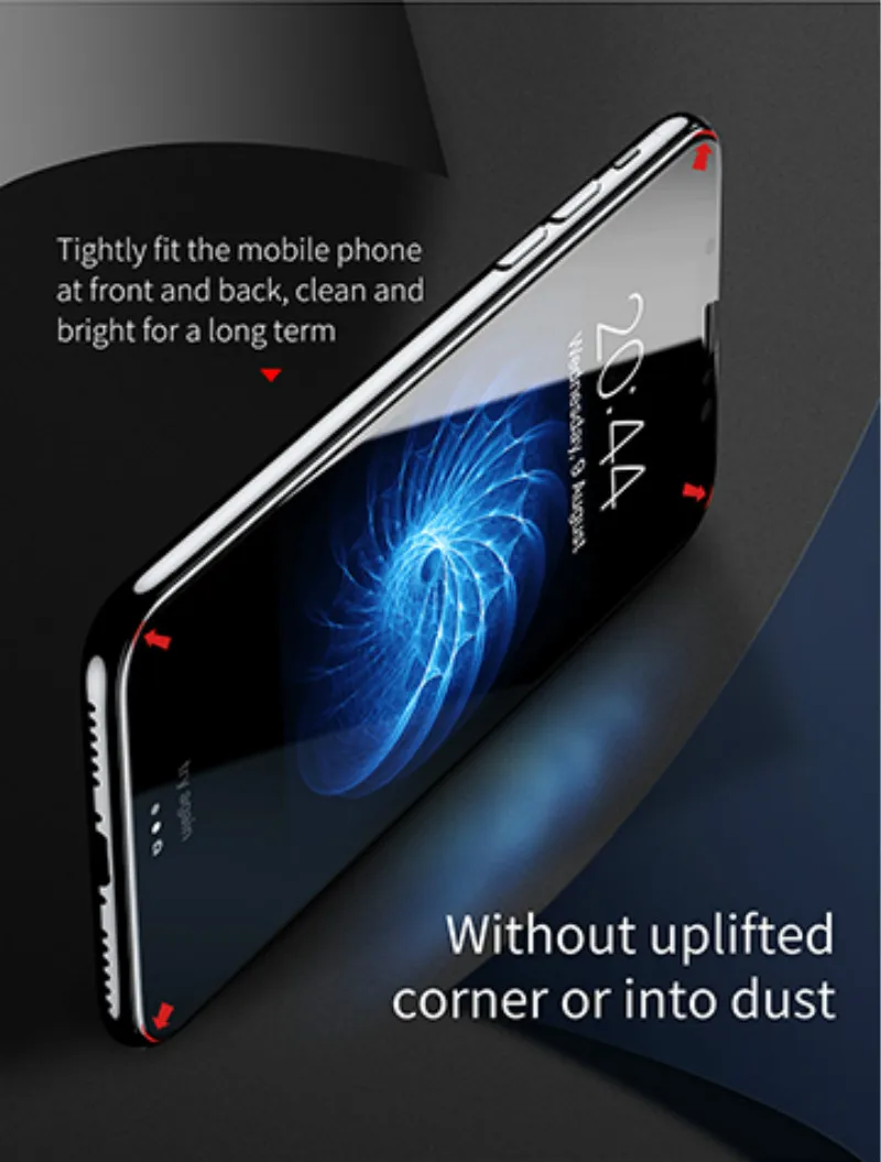 Защитная пленка Baseus Premium для передней задней панели iPhone X, 3D чехол для всего тела, закаленное стекло для задней панели iPhone X 10