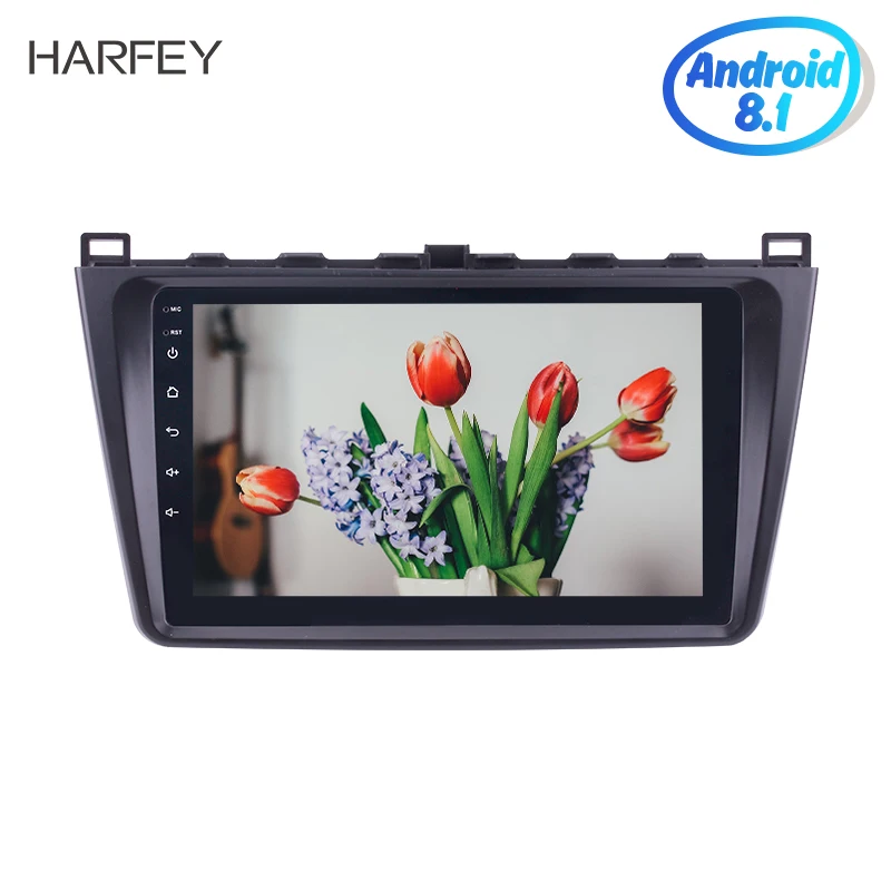 Harfey GPS Мультимедийный проигрыватель автомобиля радио для 2008 2009 2010-2015 Mazda 6 Rui крыло