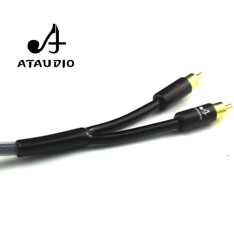 ATAUDIO Hifi 3 pin XLR штекер к 2 RCA Штекер кабель высокая производительность 6N OFC xlr rca