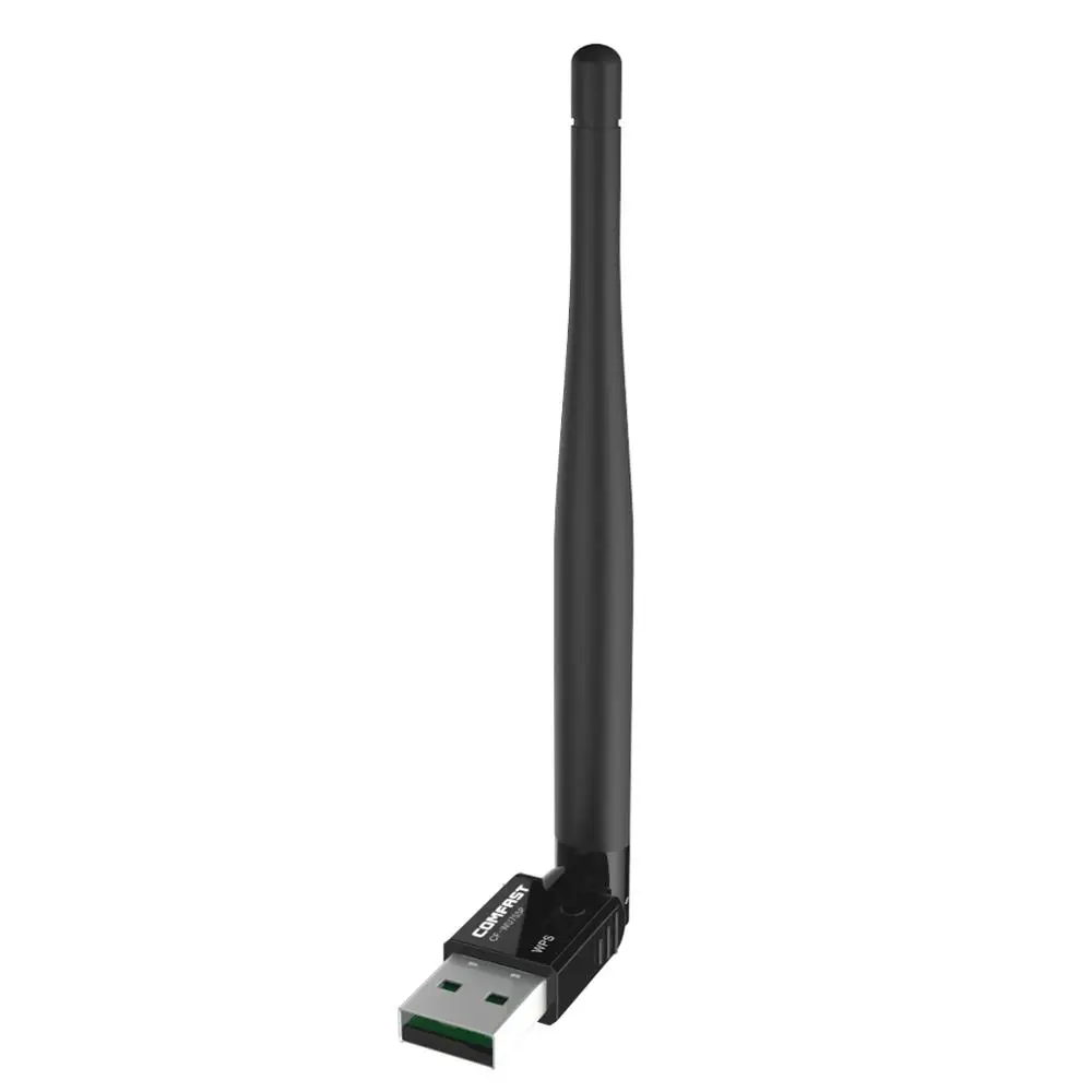 COMFAST Mini 150mbps Wifi адаптер 802.11b/n/g USB Wi Fi сетевая LAN Карта 5dBi WiFi антенна Adaptador ноутбук