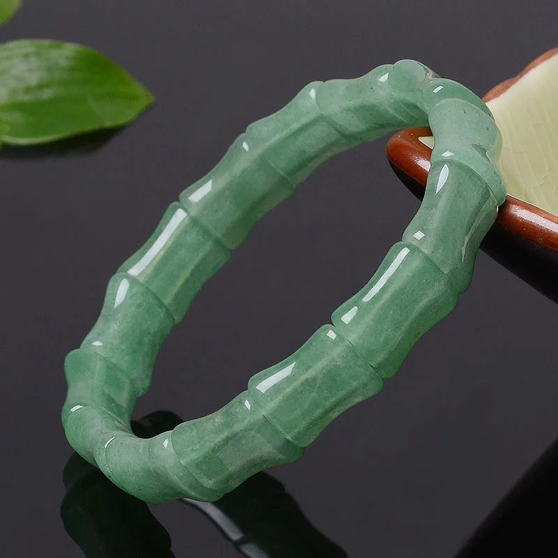 Grade A stone Natural donglingyu Bracelets one piece Carved Green Mens jewelry Womens Jewelry. | Дом и сад