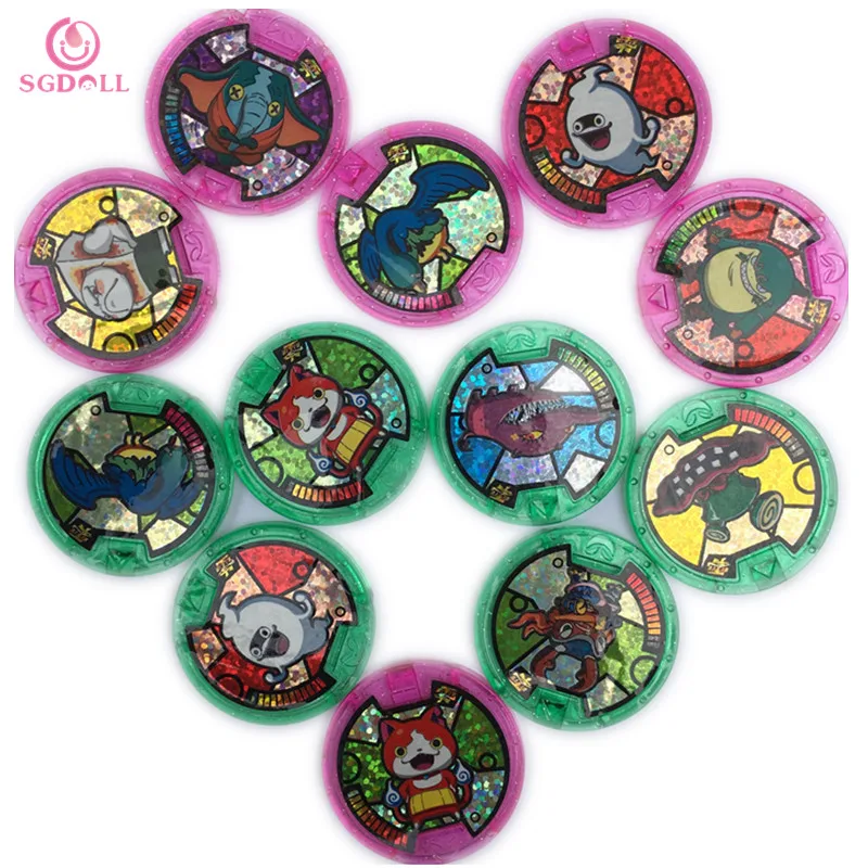 Японского аниме Yokai Watch DX Йо-Кай наручные часы медалей коллекция эмблема