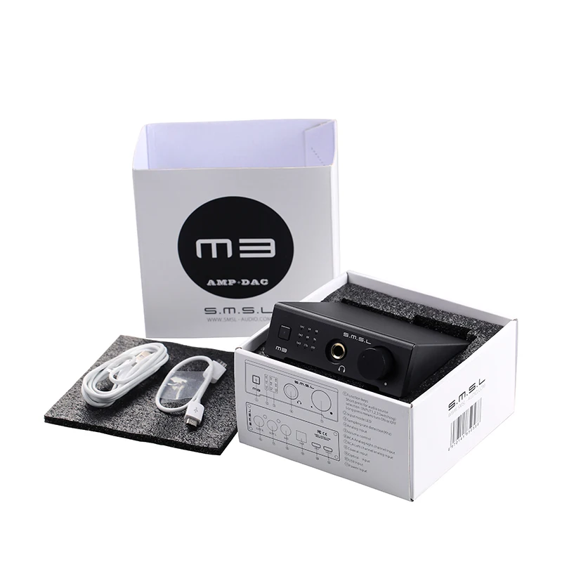 SMSL M3 усилитель для наушников USB AMP DAC Многофункциональный Цифровой оптический