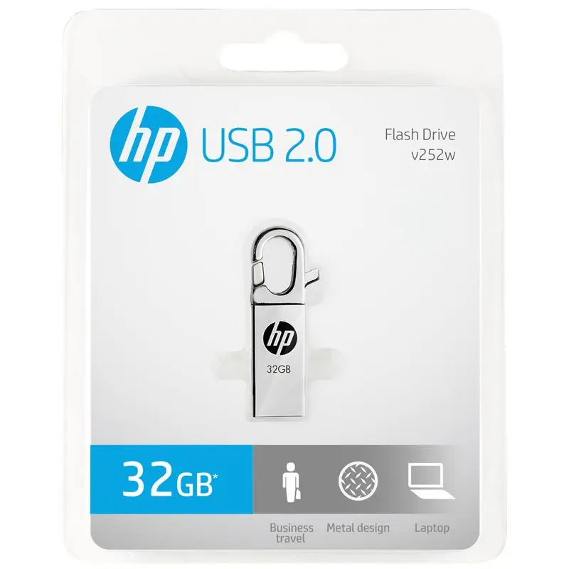 Hp металлический флэш диск 32GB DIY логотип cle USB флеш накопитель 2 0 Memoria U Веселая ручка