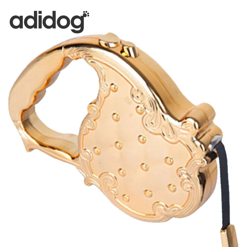 Продукт для домашних животных поводок для собак Выдвижной Поводок для собак поводок для собак товары для маленьких средних и больших собак металлический поводок Черный Розовый Золотой Чихуахуа для девочек