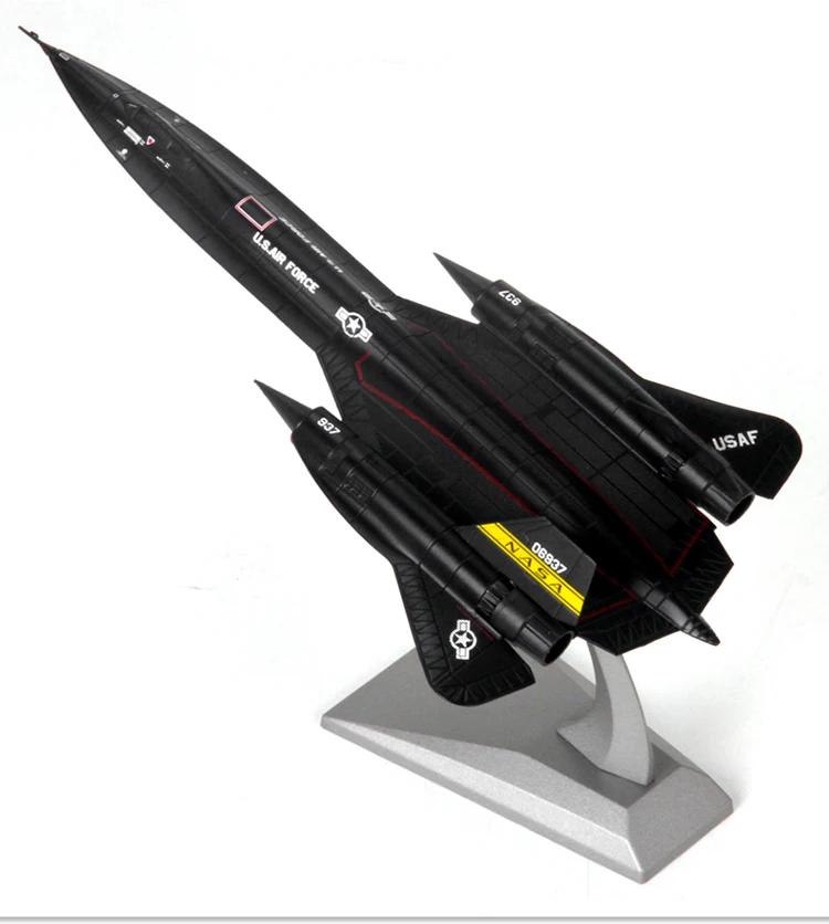 1:144 SR-71 Blackbird рекогносцировочный самолет литая модель игрушка боец для коллекции подарков