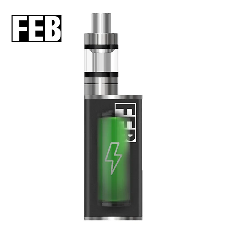 100% оригинал Sigaretta Elettronica комплект Completo Фев TC 80 Вт поле Mod Kit с 2500 мАч батарея дым Vape |