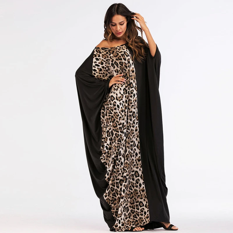 Женское платье для Ближнего Востока Abaya мусульманское с рукавом летучая мышь