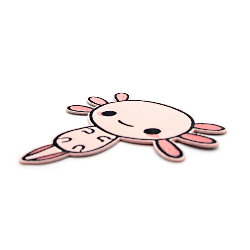 Happy Axolotl Милая аппликация патч ручной работы Железный на обуви сумка рубашка одежда для девочек аксессуары наклейки вышитые значки E0565