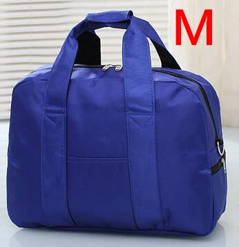 M blue 3 размера нейлоновая Женская дорожная сумка, чемодан, Портативная сумка, женская сумка на плечо, дорожная сумка для женщин 17T - Цвет: M blue