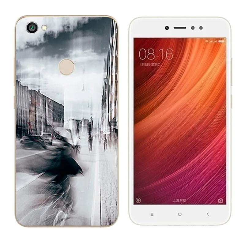 Чехол для Xiaomi Redmi Note 5A Prime чехол мягкий TPU силиконовый с принтом Capas |