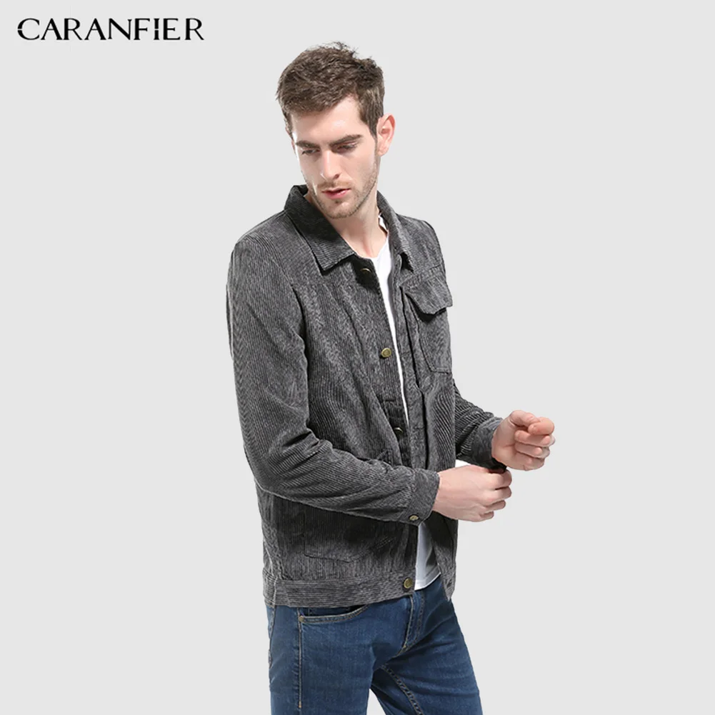 Мужские куртки CARANFIER модная универсальная однотонная верхняя одежда в полоску с