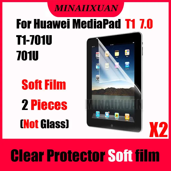 2 шт прозрачная Защитная мягкая пленка (не стекло) для Huawei MediaPad T1 7 0 701U