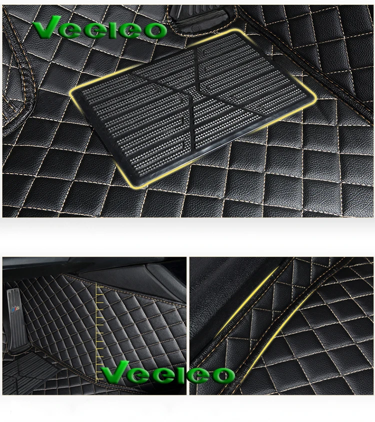 Veeleo + Custom Fit 8 цветов кожаные автомобильные коврики для KIA Soul 2010 2013
