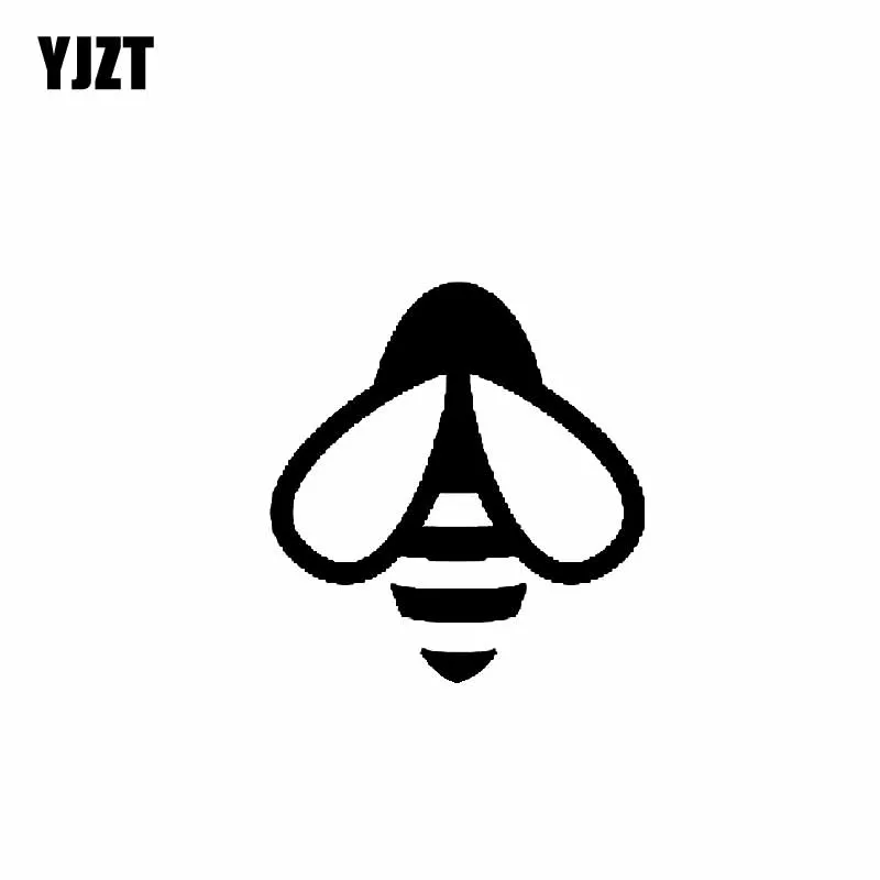 

YJZT 11,5 М * 12,3 см Минималистичная Ослепительная изящная пчела виниловая наклейка крутая Автомобильная наклейка черный/серебряный цвет
