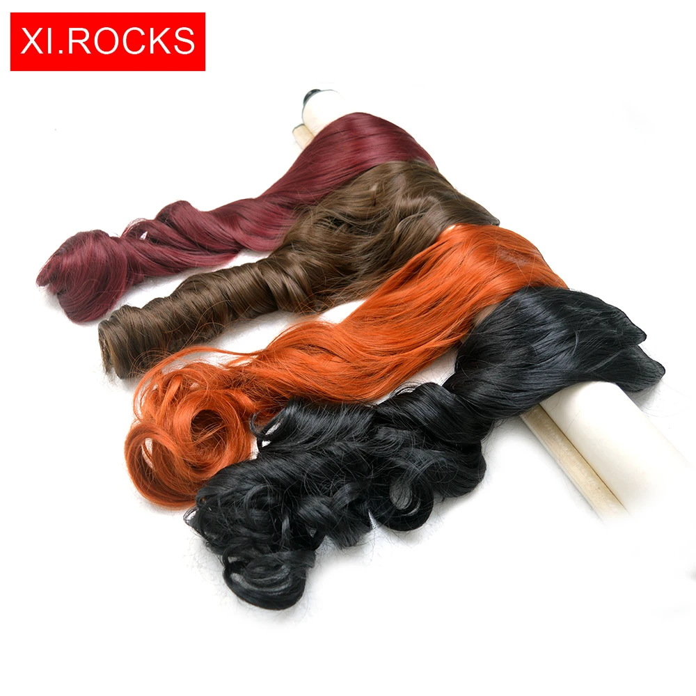 Wjj12070/1p Xi Rocks кудрявые синтетические удлинители волос с клипсой для черных женщин