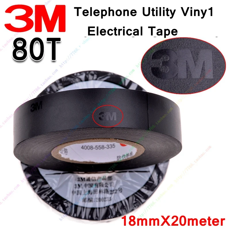 

10 рулонов, виниловая электрическая лента Temflex 80T 3 м для использования с телефоном, 18 мм x 20 м, электрическая изоляционная лента 600 в 80C, сертифи...