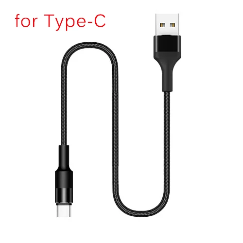 for Type-C Black CANDYEIC Micro USB TYPE-C 3 в 1 USB кабель для IPhone 8 X samsung S10 Xiaomi 9 Redmi K20Pro OnePlus 7 6 телефонный провод зарядное устройство - Цвет: for Type-C Black