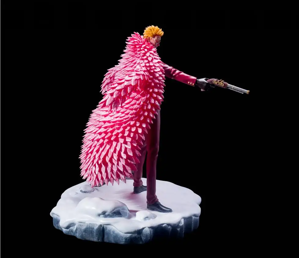 

MODEL FANS instock One Piece 28cm Young Donquixote Doflamingo hold a gun gk resin toy Figure for Collection