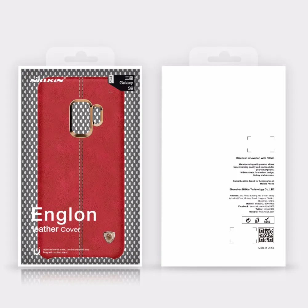 Кожаный чехол-накладка для samsung Galaxy S9 S8 Plus, роскошный чехол NILLKIN Englon отличного качества, посылка в розницу