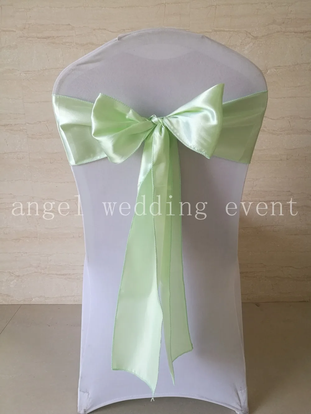Оптовая 100 шт. Светло-Зеленый детские зеленый Атласная Председатель Пояса Луки