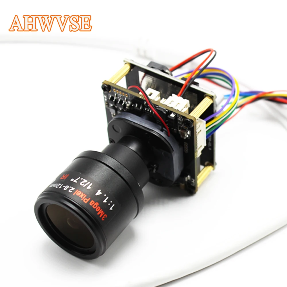 AHWVSE дальние расстояния 2 8 12 мм объектив CCTV POE ip камера модуль плата PCB 1080P IRCUT LAN