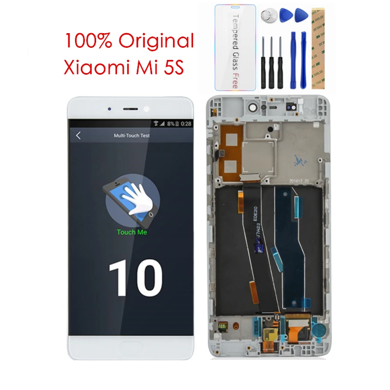 Оригинальный ЖК дисплей для Xiaomi Mi 5S с рамкой 10 дюймов сенсорный экран