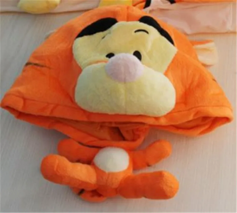 Шапка бини для взрослых и детей мультяшная плюшевая Милая мышь утка свинка