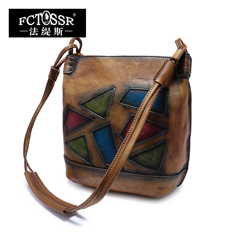 Офисная дамская сумочка из 2019 натуральной кожи ручной работы женские