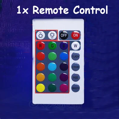 1 x Remote Control Водонепроницаемый светодиодный светильник с шариками RGB, подводный светильник, для помещений, улицы, дома, свадьбы, сада, лужайки, бассейна, плавающие, KTV, Бар, вечерние, Декор - Испускаемый цвет: 1 x Remote Control