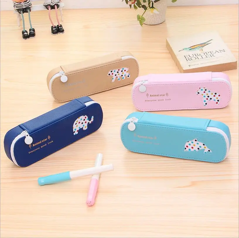 Корея творческих канцелярских Пеналы для карандашей Высокое качество