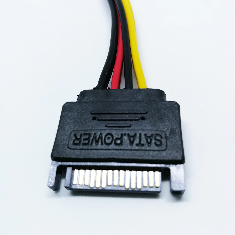 SINCILIAN 5 шт сплиттер кабель SATA 15Pin жесткий диск силовой провод удлинитель 90